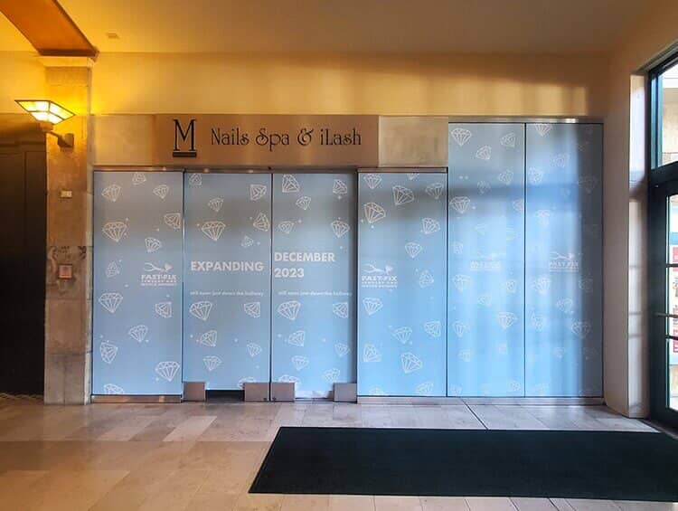 Custom retail window graphics